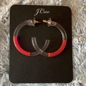 JCrew Acrylic Hoops